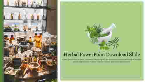 Herbal PowerPoint Download Slide